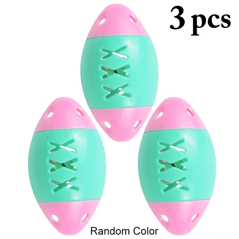 3Pcs/Set Cat Toy Hollow Football Ball Interactive Cat Training Toy Pet Playing Chase Ball With Bell Toys Kitten Pet Supplies 
3Pcs/Set Cat Toy Hollow Football Ball Interactive Cat Training Toy Pet Playing Chase Ball With Bell Toys Kitten Pet Supplies