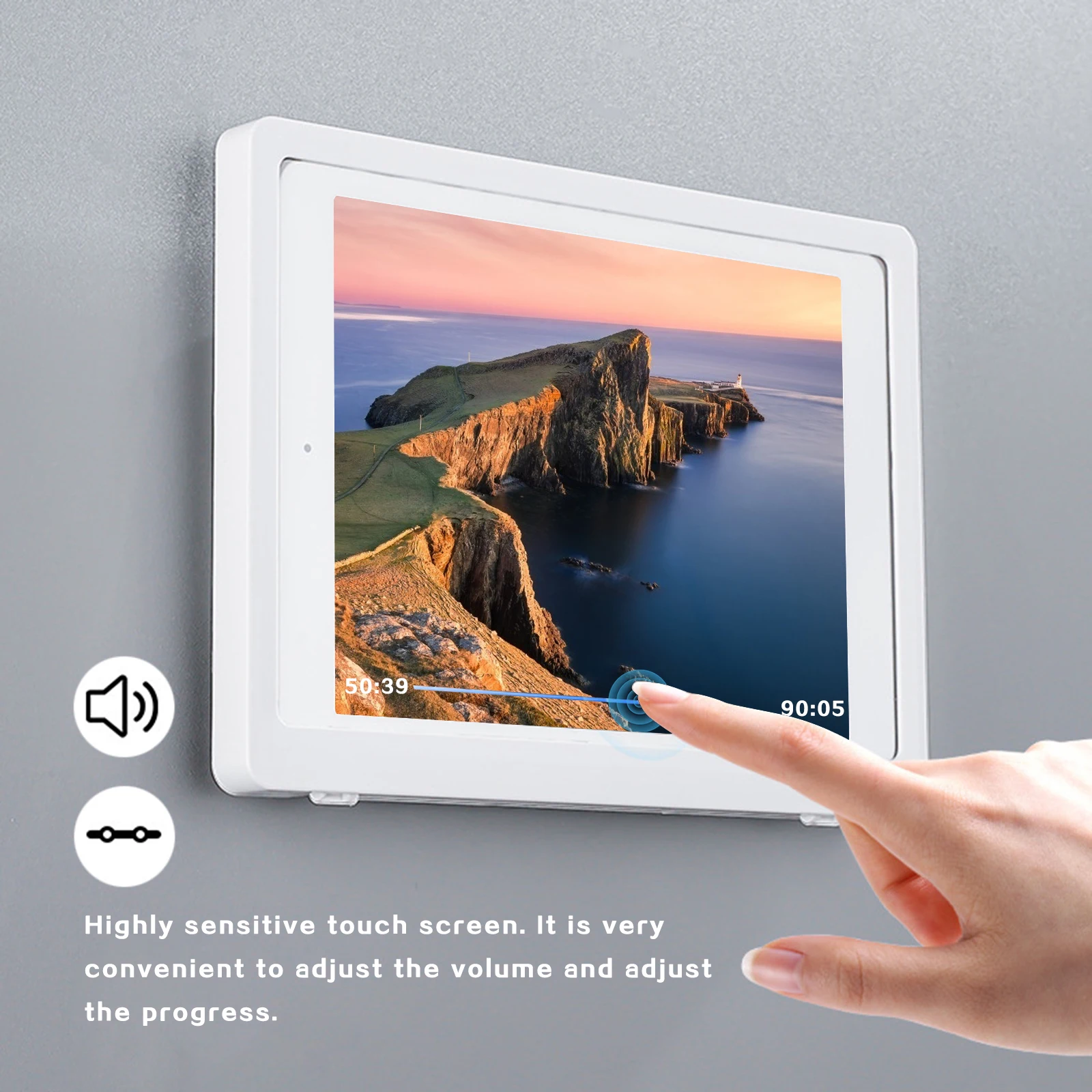 Wall Tablet Holder Touch Screen Mount for Tablets Smartphones, Fits on Kitchen, Bathroom, Bedroom, Readingroom under 10.2 inches
Wall Tablet Holder Touch Screen Mount for Tablets Smartphones, Fits on Kitchen, Bathroom, Bedroom, Readingroom under 10.2 inches