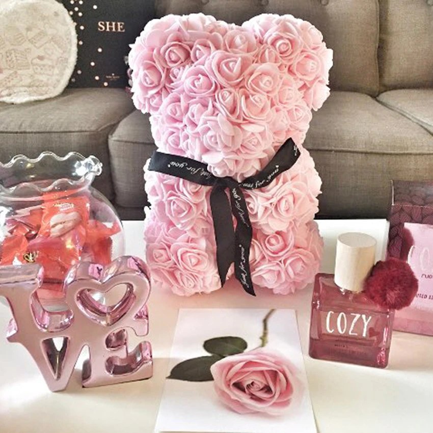Hot 25cm Soap Foam Bear of Roses Teddi Bear In Gift Box Rose Flower Artificial Valentine Birthday Mother's Day Gifts for Her
Hot 25cm Soap Foam Bear of Roses Teddi Bear In Gift Box Rose Flower Artificial Valentine Birthday Mother's Day Gifts for Her