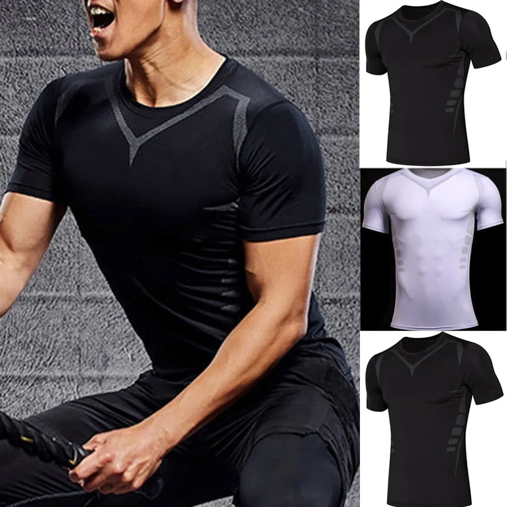 New men's top summer casual solid color fitness quick-drying short-sleeved sports casual short-sleeved top 40*
New men's top summer casual solid color fitness quick-drying short-sleeved sports casual short-sleeved top 40*