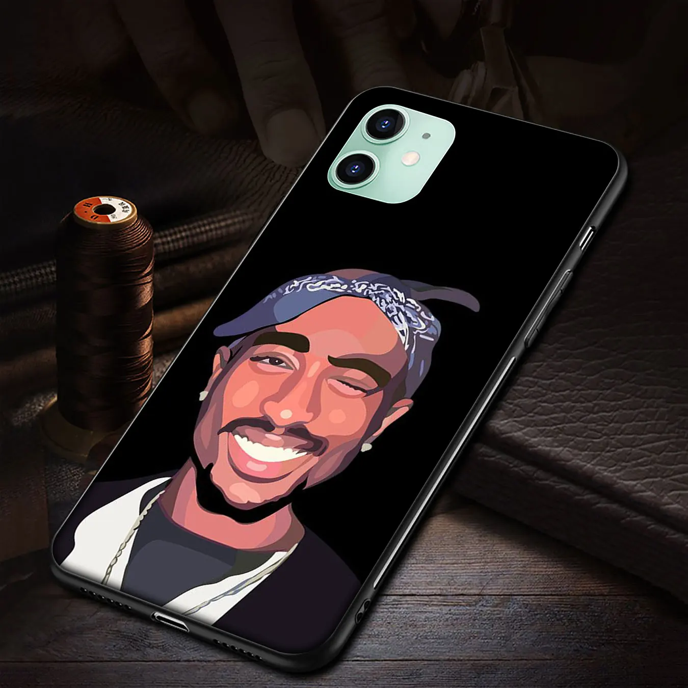 Crown 2 pac tupac 2pac Soft Silicone Phone Case for iPhone 11 Pro XR X XS Max 10 7 8 6 6S 5 5S SE Cover | Мобильные телефоны и