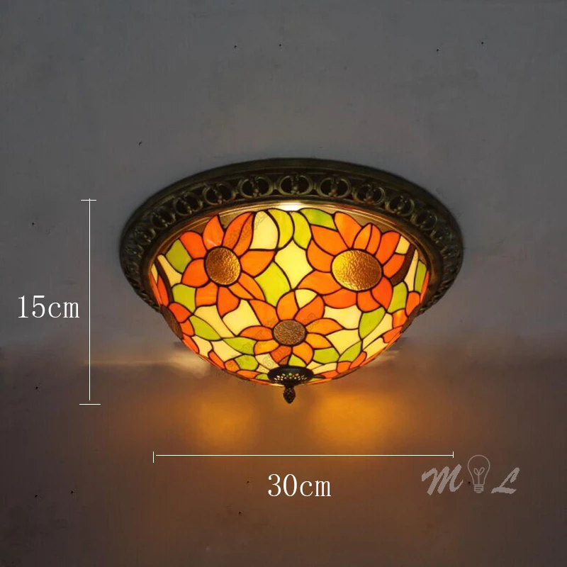 Турецкие потолочные светильники Tiffany в стиле ретро винтажные Потолочные