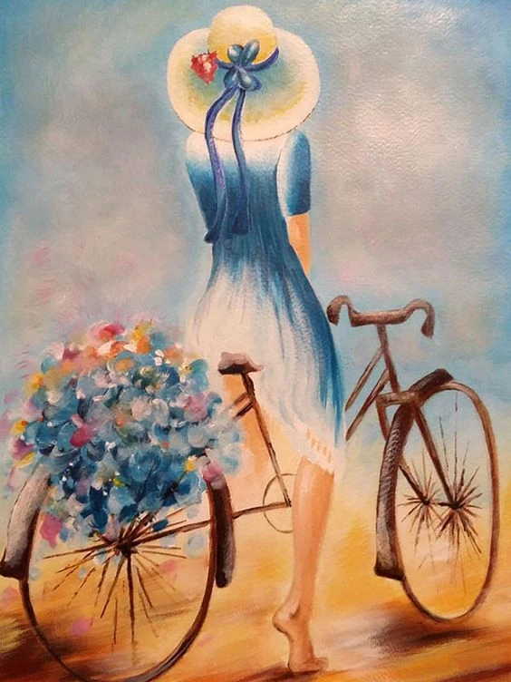 JMINE Div 5D Bicycle Woman lady Hat bike Flower Full Diamond Painting cross stitch kits art Portrait 3D paint by diamonds
JMINE Div 5D Bicycle Woman lady Hat bike Flower Full Diamond Painting cross stitch kits art Portrait 3D paint by diamonds