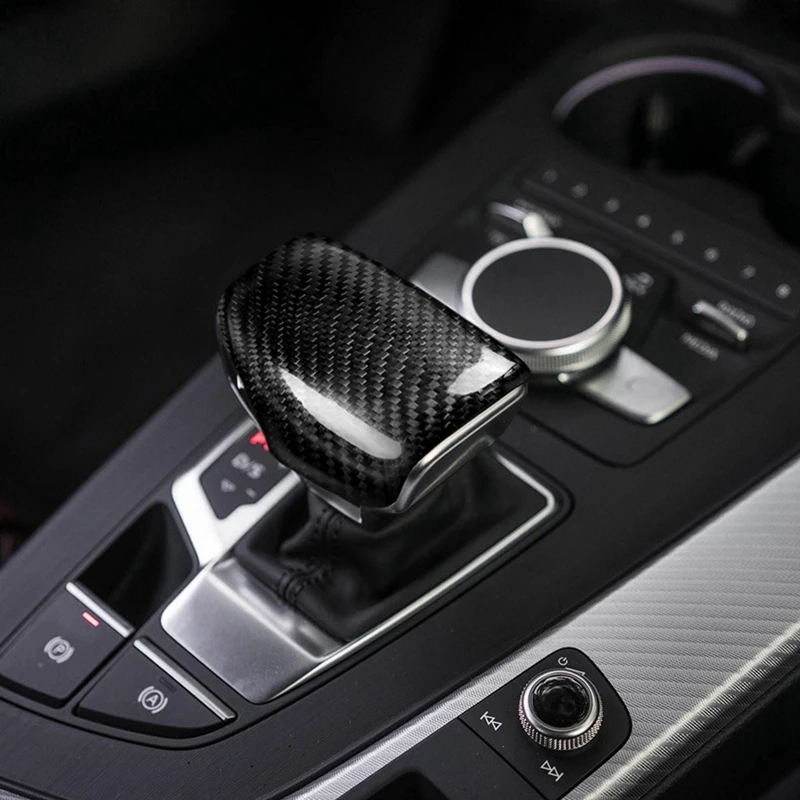 Carbon Fiber Print Gear Shift Knob Cover Trim For- A4 B9 A5 Q5 Q7 2017 2018 2019 Car Styling
Carbon Fiber Print Gear Shift Knob Cover Trim For- A4 B9 A5 Q5 Q7 2017 2018 2019 Car Styling