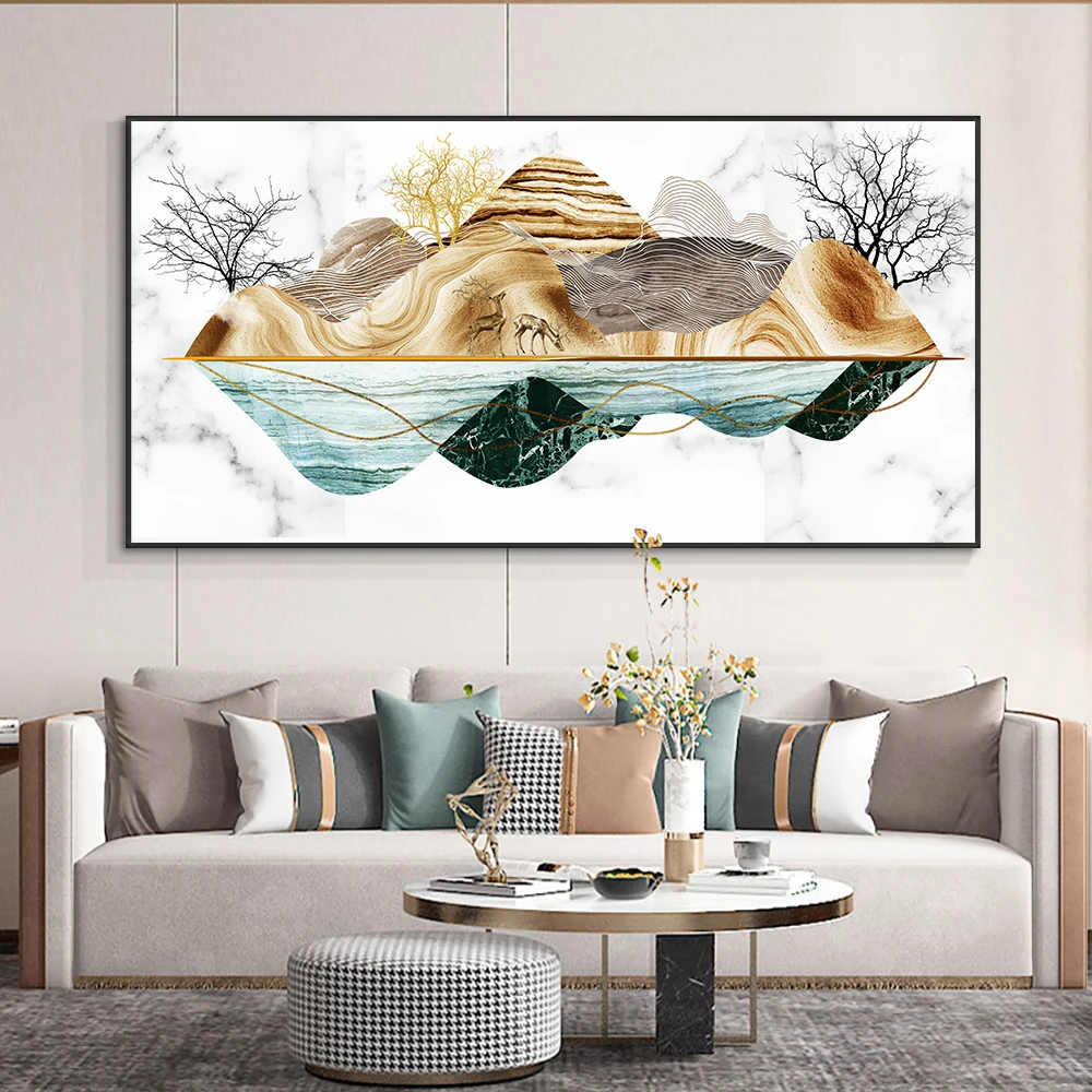 Abstract Mountain Trees Canvas Painting Wall Art Modern Nordic Landscape Posters And Prints For Living Room Home Decor
Abstract Mountain Trees Canvas Painting Wall Art Modern Nordic Landscape Posters And Prints For Living Room Home Decor
