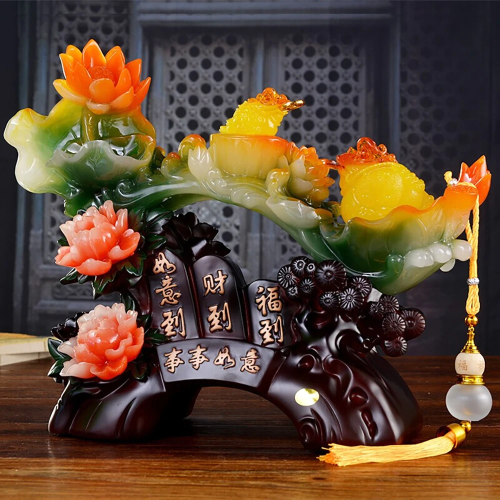 Chinese Style Resin YuRuYi Lucky Fortune Wealth Art Sculpture Home Office Decoration Desk Decor Ornament Housewarming Craft Gift
Chinese Style Resin YuRuYi Lucky Fortune Wealth Art Sculpture Home Office Decoration Desk Decor Ornament Housewarming Craft Gift