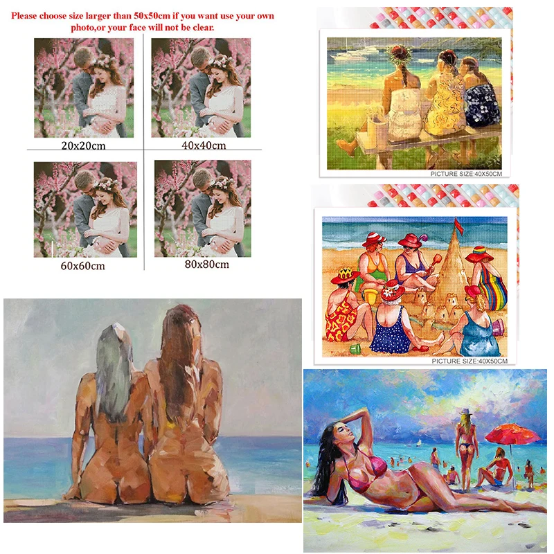 Diy Diamond Painting Custom Figures Painting Beach Hottie Square Diamond Round Diamond Full Diamond Cross Mosaic Home Decora
Diy Diamond Painting Custom Figures Painting Beach Hottie Square Diamond Round Diamond Full Diamond Cross Mosaic Home Decora