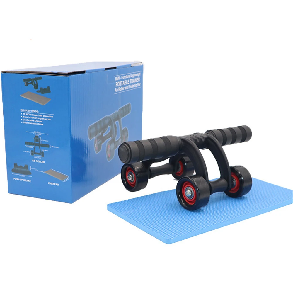AB Rollers Three Four Wheeled Bodybuilding Training Wheel Novelty Box Package Fitness At Home Equipments Abdominal Workout
AB Rollers Three Four Wheeled Bodybuilding Training Wheel Novelty Box Package Fitness At Home Equipments Abdominal Workout