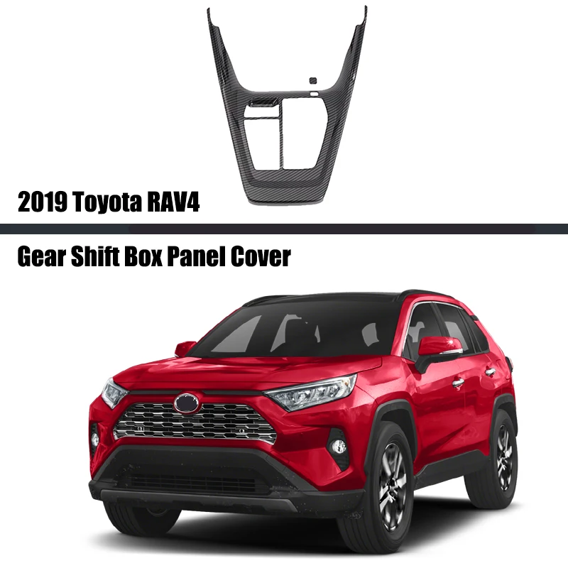 

For Toyota RAV4 2019 2020 2021 Car Front Console Cover Trim Car Molding Accessories LHD Interior Trims Car Gear Shift Box Panel