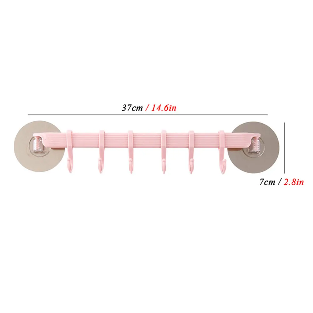 6 Even Row of Hooks Strong Adhesive Hook Kitchen Wall Hanging Creative Bathroom Nail-free Seamless Rack Hanger Hook Shelves
6 Even Row of Hooks Strong Adhesive Hook Kitchen Wall Hanging Creative Bathroom Nail-free Seamless Rack Hanger Hook Shelves