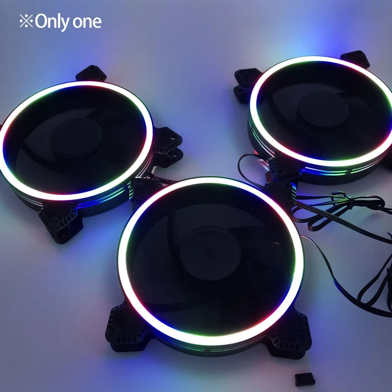 Desktop Computer 12CM Silent Fan Chassis Cooling Fan Thin Halo Mixed Color Light
Desktop Computer 12CM Silent Fan Chassis Cooling Fan Thin Halo Mixed Color Light
