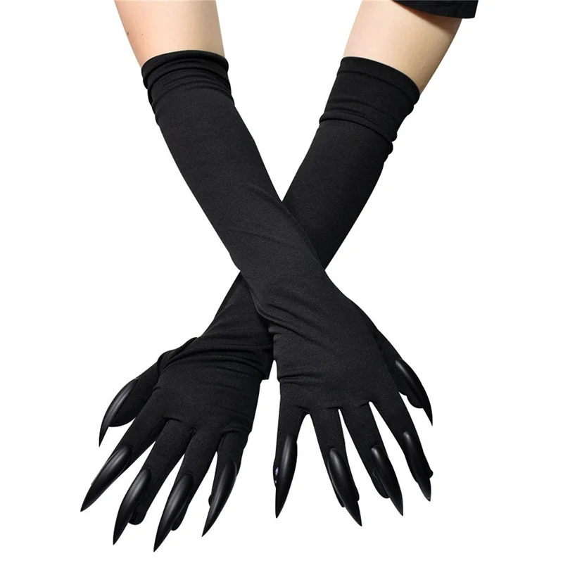 1Pair Halloween Gloves Long Ghost Claw Dress Up Gloves Fashion Black Long Nails Cosplay Halloween Funny Gloves
1Pair Halloween Gloves Long Ghost Claw Dress Up Gloves Fashion Black Long Nails Cosplay Halloween Funny Gloves