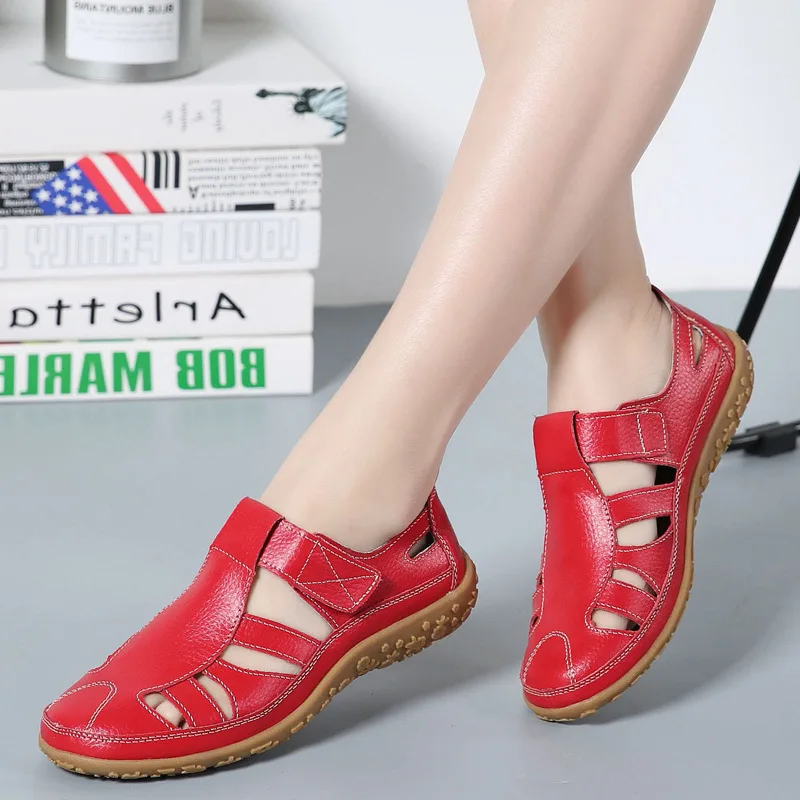Women Casual Sandals Retro Shoes Woman High Quality Leathes Fashion Flats Shoes Comfortable Soft Bottom Plus Size Ladies Sandals
Women Casual Sandals Retro Shoes Woman High Quality Leathes Fashion Flats Shoes Comfortable Soft Bottom Plus Size Ladies Sandals