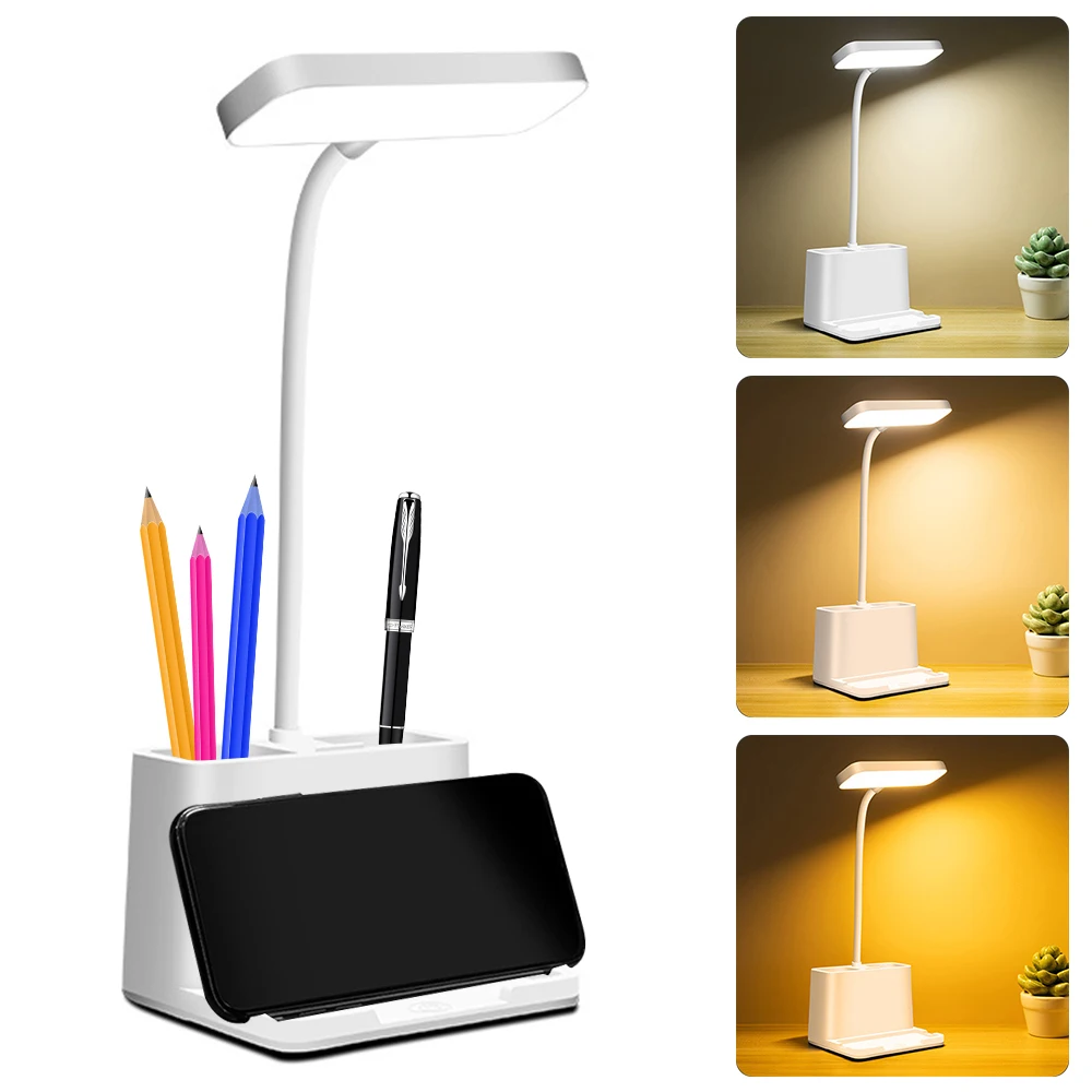 LED Desk Lamp Touch Control Eye-Caring Bedside Table Lamp Flexible Gooseneck Reading Light Rechargeable Phone Pen Holder
LED Desk Lamp Touch Control Eye-Caring Bedside Table Lamp Flexible Gooseneck Reading Light Rechargeable Phone Pen Holder