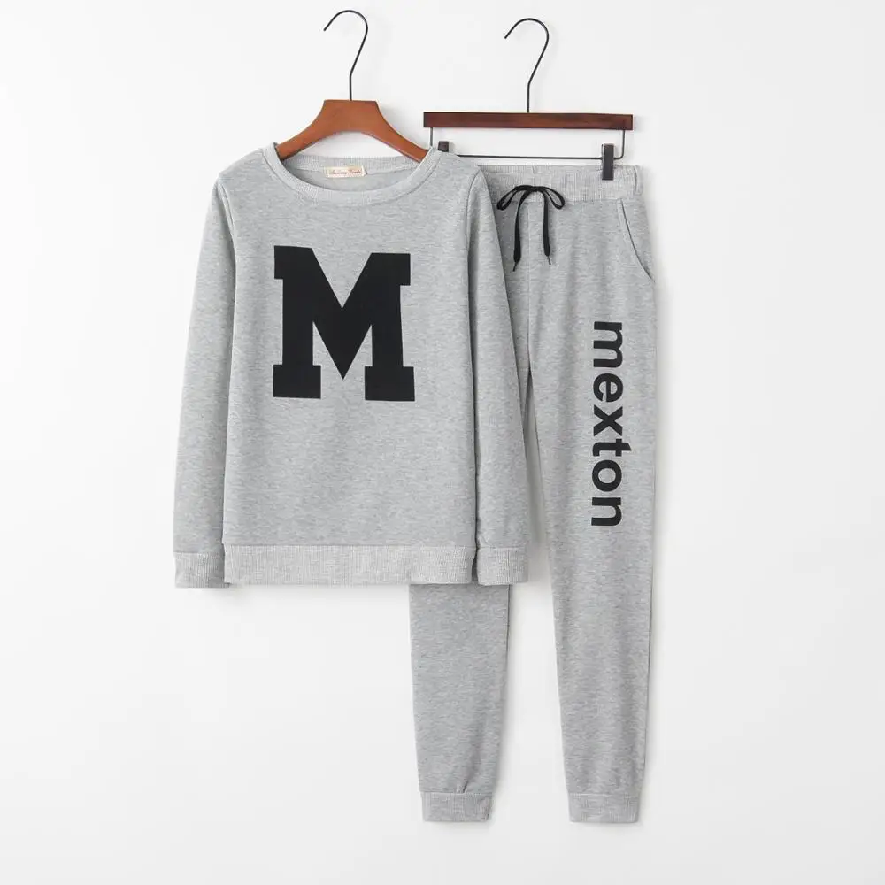 2020 Autumn Winter Women Tracksuit Two Piece Set Women Sweat Suits Euroepan Style Letter Two Piece Sets Hoodies +long Pants
2020 Autumn Winter Women Tracksuit Two Piece Set Women Sweat Suits Euroepan Style Letter Two Piece Sets Hoodies +long Pants