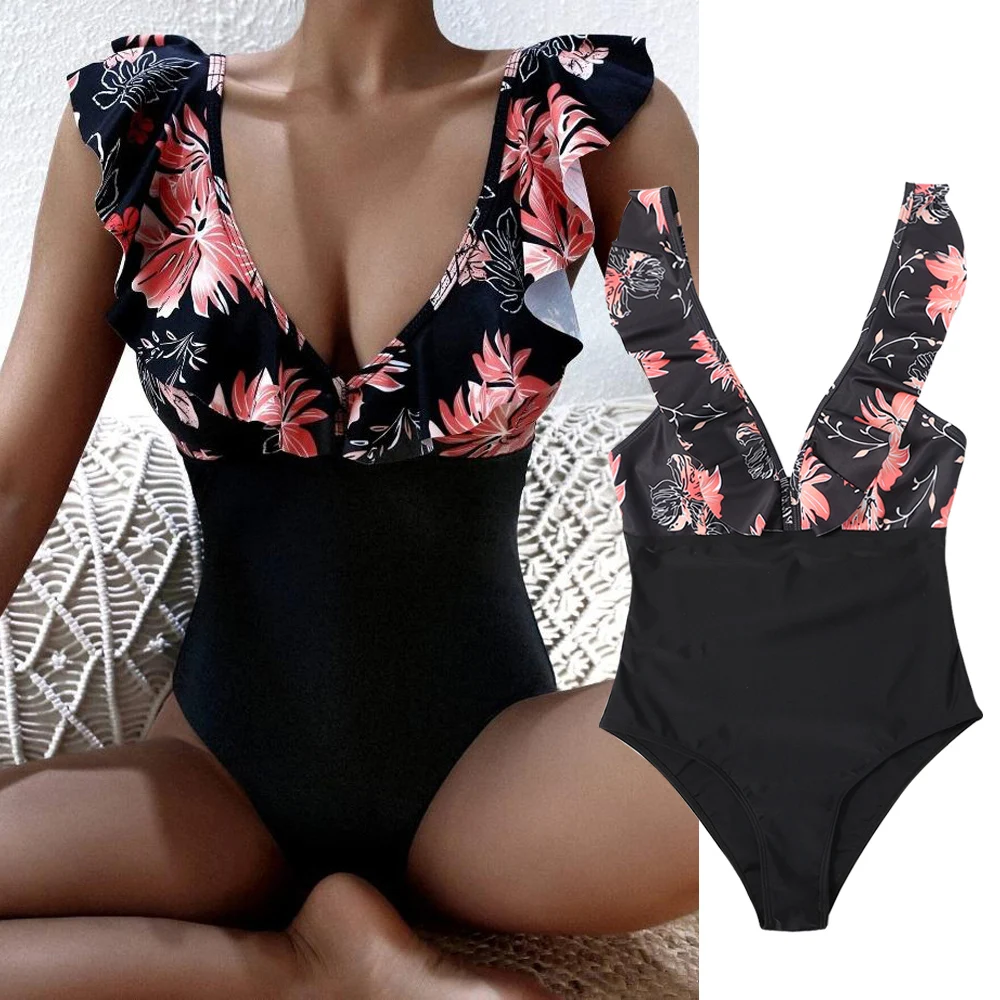 Hot Selling Sexys Women One Pieces Swimsuit Print Bodysuit Bandage Cut Out Summer Beach Bathing Suit
Hot Selling Sexys Women One Pieces Swimsuit Print Bodysuit Bandage Cut Out Summer Beach Bathing Suit