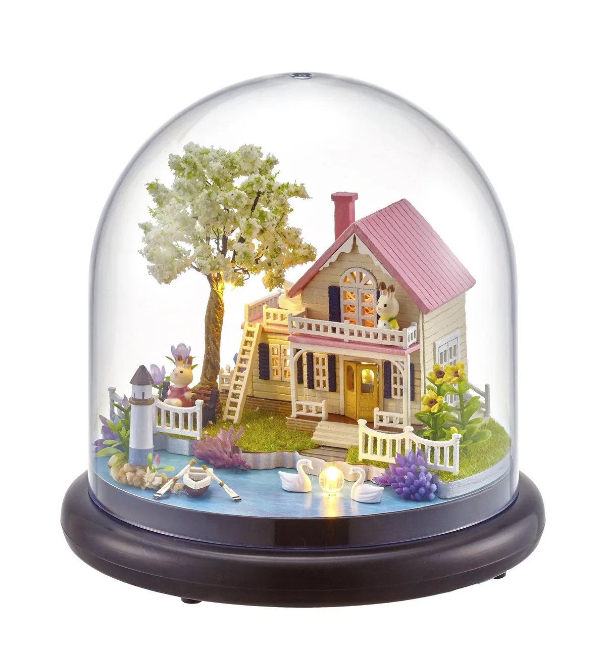 DIY Crystal Ball Doll House Miniature Building House Crafts Assemble Kits Mini House Model Puzzle Toy Children Gifts
DIY Crystal Ball Doll House Miniature Building House Crafts Assemble Kits Mini House Model Puzzle Toy Children Gifts