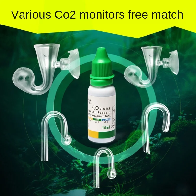 Fish Tank CO2 Diffusion Glass Drop Detector Indicator Solution Monitor Carbon Dioxide Checker PH Monitoring Bubble Counter
Fish Tank CO2 Diffusion Glass Drop Detector Indicator Solution Monitor Carbon Dioxide Checker PH Monitoring Bubble Counter
