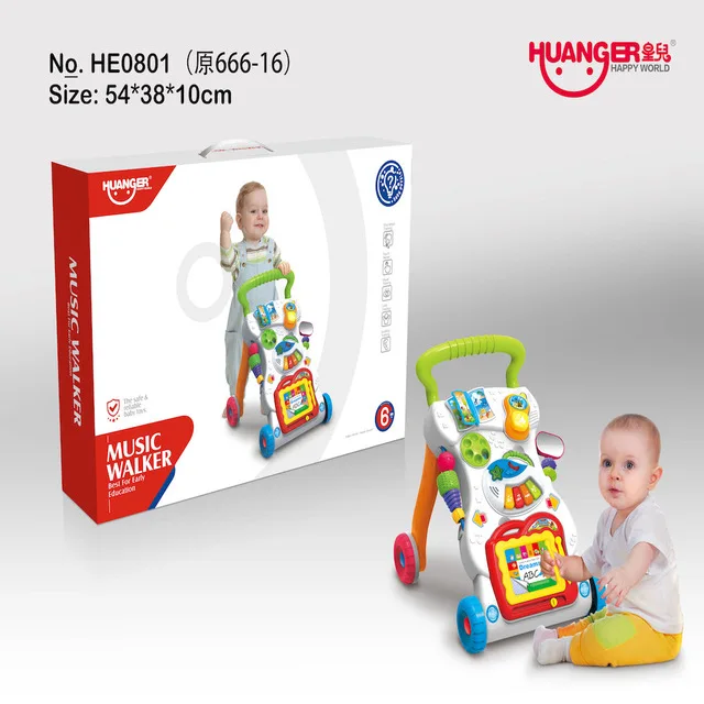 High Quality Baby Walker Toddler Trolley Sit-to-Stand ABS Musical Walker with Adjustable Screw for Kid's Early Learning Toy Gift
High Quality Baby Walker Toddler Trolley Sit-to-Stand ABS Musical Walker with Adjustable Screw for Kid's Early Learning Toy Gift