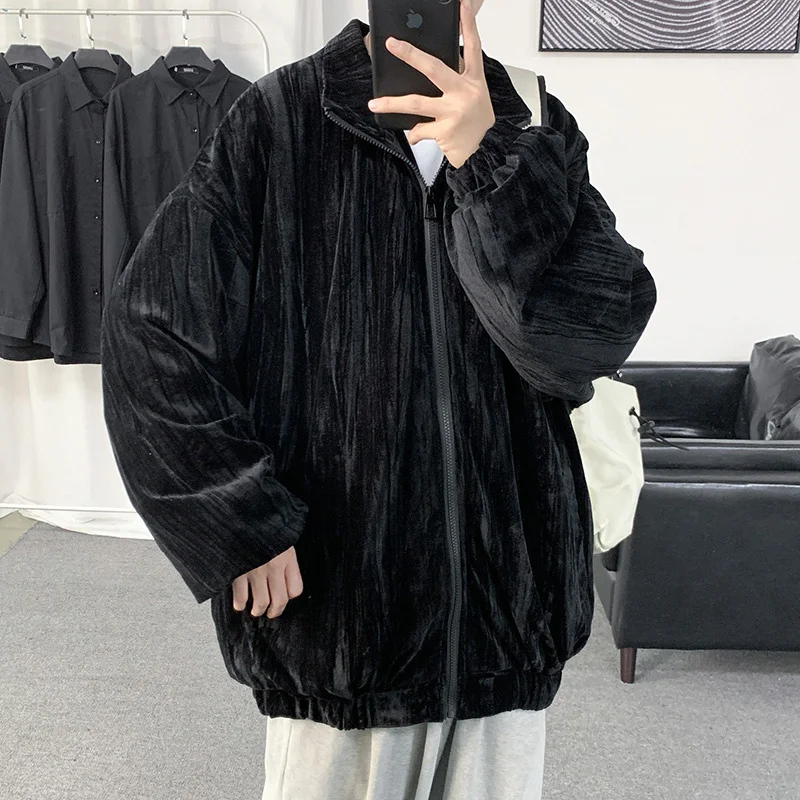 Autumn Gold Velvet Jacket Men's Fashion Casual Zipper Jacket Men Streetwear Loose Hip Hop Bomber Jacket Men Outwear Jacket M-2XL
Autumn Gold Velvet Jacket Men's Fashion Casual Zipper Jacket Men Streetwear Loose Hip Hop Bomber Jacket Men Outwear Jacket M-2XL