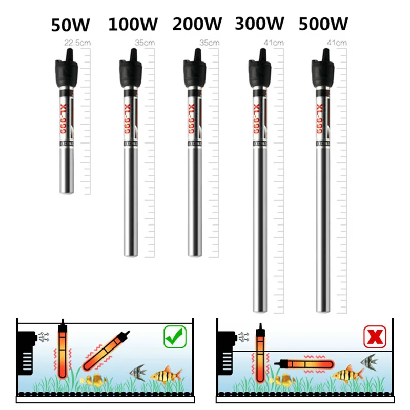 220V Aquarium Temperature Controller Stainless Steel Submersible Adjustable Water Heater Fish Tank Heating Rods for Aquarium
220V Aquarium Temperature Controller Stainless Steel Submersible Adjustable Water Heater Fish Tank Heating Rods for Aquarium