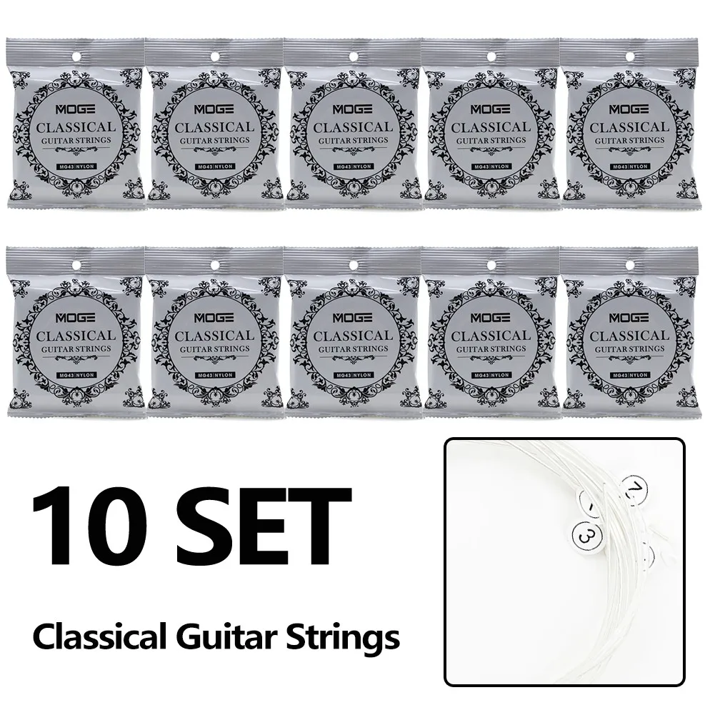 10Set028-042 Classical Guitar Strings Clear String Identification Guitar String Metal Classical Guitar Strings Parts Accessories
10Set028-042 Classical Guitar Strings Clear String Identification Guitar String Metal Classical Guitar Strings Parts Accessories