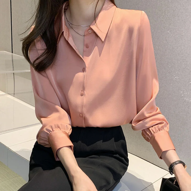 2021 Summer New Blouses Chiffon Feminine Long Sleeve T-shirts Women's Slim Shirts Elegant Shirt Harajuku Casual Women's Tops 
2021 Summer New Blouses Chiffon Feminine Long Sleeve T-shirts Women's Slim Shirts Elegant Shirt Harajuku Casual Women's Tops