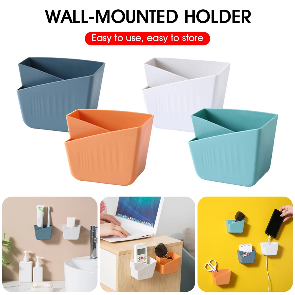 Wall-mounted storage box remote control storage box punch-free multifunctional home bathroom office classroom storage basket
Wall-mounted storage box remote control storage box punch-free multifunctional home bathroom office classroom storage basket