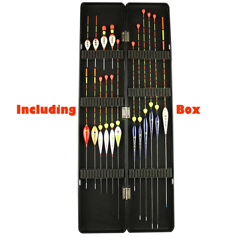 16pcs/Lot (Including Box) Fishing Floats Set Buoy Bobbers Carp Fishing Floaters Mix Size Fishing Accessories ABS Plastic Box
16pcs/Lot (Including Box) Fishing Floats Set Buoy Bobbers Carp Fishing Floaters Mix Size Fishing Accessories ABS Plastic Box