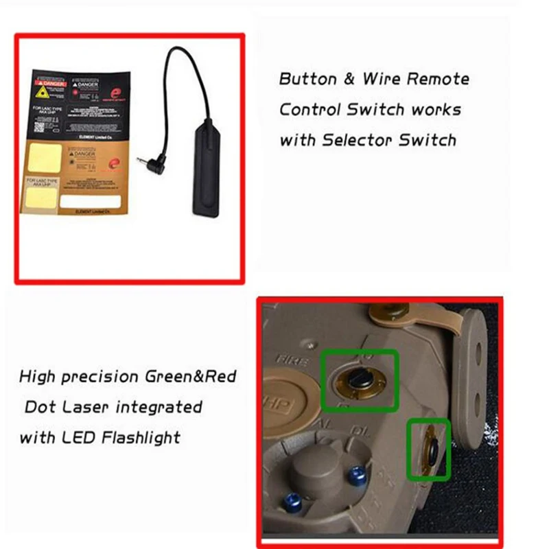 Tactical Airsoft LA PEQ-15 LA-5C AN PEQ UHP Appearance Green And Red Laser With Flashlight
Tactical Airsoft LA PEQ-15 LA-5C AN PEQ UHP Appearance Green And Red Laser With Flashlight