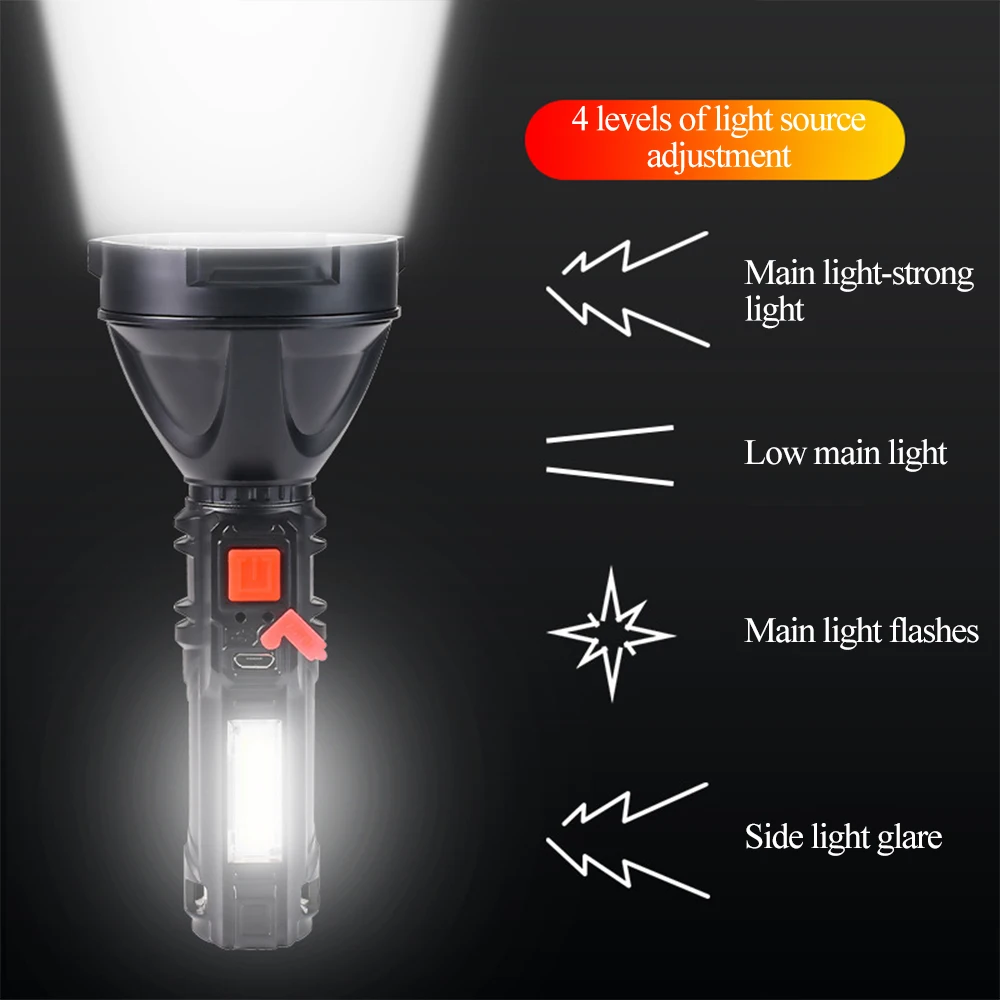 LED Portable Flashlight Three Speed Strong Light Zoom Mode USB Rechargeable Long Range Flashlight Camping Night Glare Flashlight
LED Portable Flashlight Three Speed Strong Light Zoom Mode USB Rechargeable Long Range Flashlight Camping Night Glare Flashlight