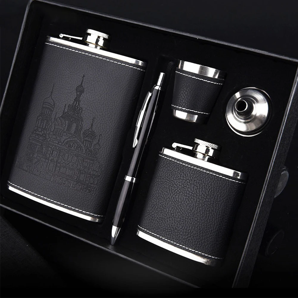 9 Oz Hip Flask Sets Stainless Steel Leak-proof Flask with Funnel for Whiskey Vodka Wine Pot Alcohol outdoor Drinking Bottle
9 Oz Hip Flask Sets Stainless Steel Leak-proof Flask with Funnel for Whiskey Vodka Wine Pot Alcohol outdoor Drinking Bottle