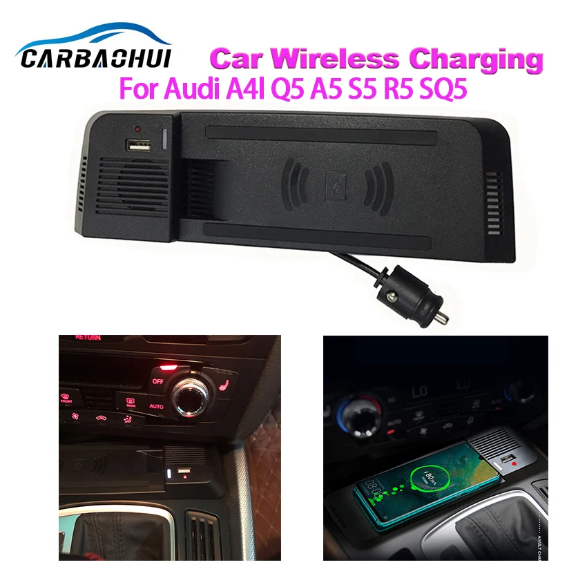 High Quality Car Wireless Charger Quick Charging For Audi A4 Q5 A5 S5 R5 SQ5 Fast Charge Pane Cell phone Holder 15W Fast Charge
High Quality Car Wireless Charger Quick Charging For Audi A4 Q5 A5 S5 R5 SQ5 Fast Charge Pane Cell phone Holder 15W Fast Charge