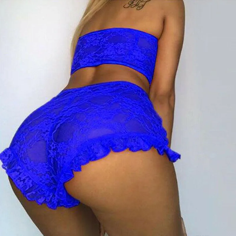 Sexy Women Lace Tulle Lingerie Set Ruffle Sleepwear Babydoll Ladies Sexy Bandeau Underwear Nightwear Exotic Sets
Sexy Women Lace Tulle Lingerie Set Ruffle Sleepwear Babydoll Ladies Sexy Bandeau Underwear Nightwear Exotic Sets