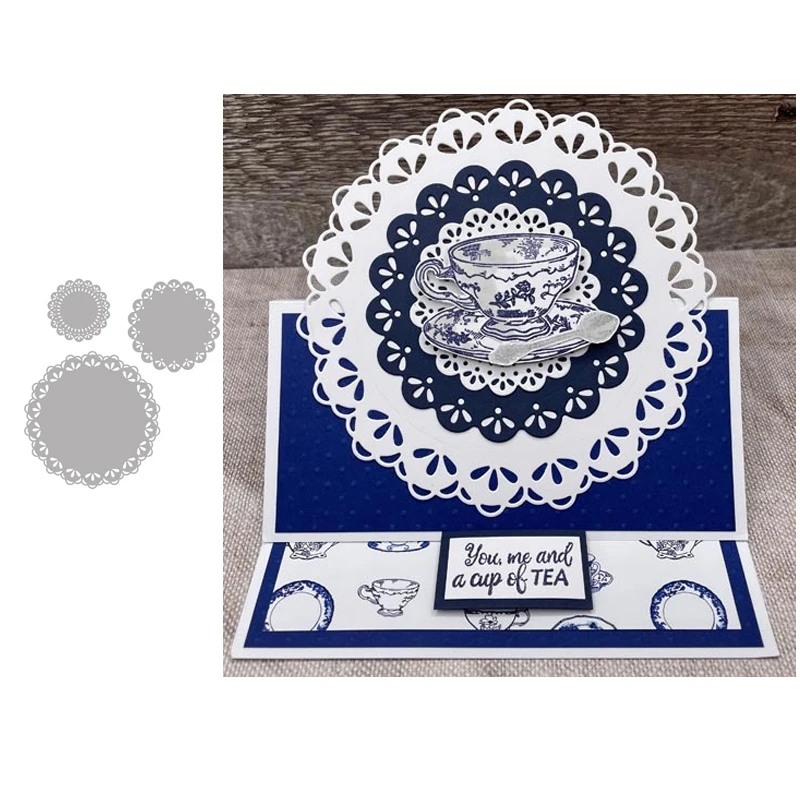 JC Lace Flower Circle Background Frame Metal Cutting Dies Scrapbook Craft Mold Stencil Handmade Paper Card Make Template Decor
JC Lace Flower Circle Background Frame Metal Cutting Dies Scrapbook Craft Mold Stencil Handmade Paper Card Make Template Decor