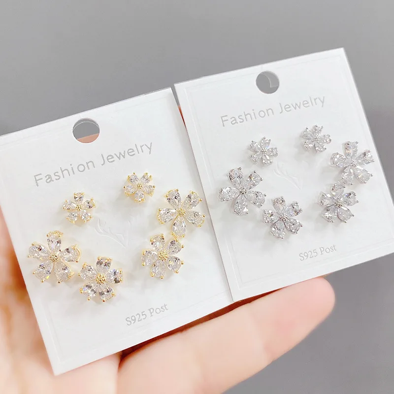 Wholesale Sterling Silvers Needle Micro Inlaid Zircon Stud Earrings Personality One Card Three Pairs Earring Set Combination
Wholesale Sterling Silvers Needle Micro Inlaid Zircon Stud Earrings Personality One Card Three Pairs Earring Set Combination