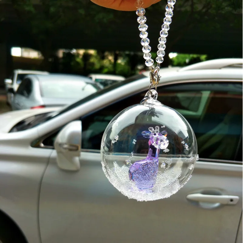 New Crystal Ball Car Hanging Car Rearview Mirror Pendant Snowflake Car Pendant Jewelry Crystal Deer Shape Car Interior Supplies
New Crystal Ball Car Hanging Car Rearview Mirror Pendant Snowflake Car Pendant Jewelry Crystal Deer Shape Car Interior Supplies