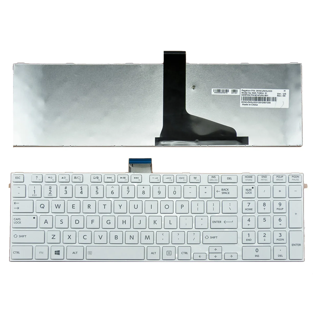 new for Toshiba Satellite Pro L850 L850-T02B L850-T01R laptop Keyboard white
new for Toshiba Satellite Pro L850 L850-T02B L850-T01R laptop Keyboard white