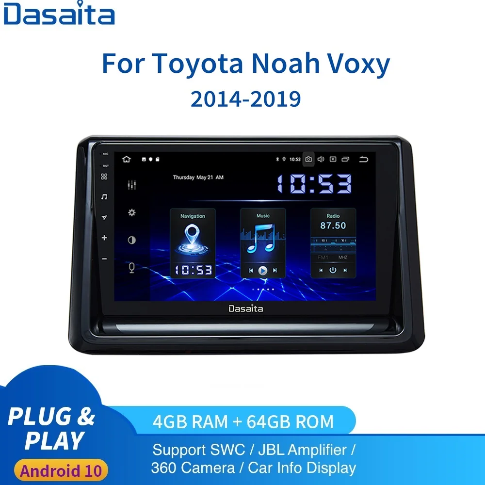 Автомобильный радиоприемник 9 дюймов Android 10 0 GPS для Toyota аудио 2014 2015 2016 2017 2018 2019