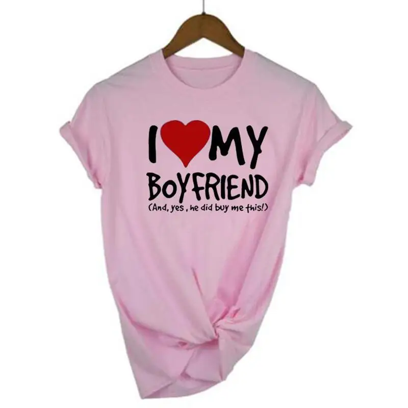 Fashion Cotton Tshirt Girlfriend Birthday Gift I Love My Boyfriend Yes He Bought Me Tee Shirt Femme Lover Gift T Shirt Women Top
Fashion Cotton Tshirt Girlfriend Birthday Gift I Love My Boyfriend Yes He Bought Me Tee Shirt Femme Lover Gift T Shirt Women Top