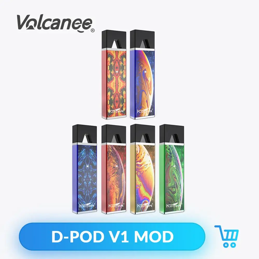 Volcanee D Pod V1 Vape комплект 650 мАч батарея 0 7 мл керамическая катушка картридж для