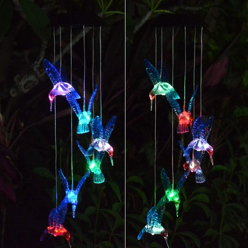 Blue Bird Wind Chimes, Outdoor Color-Changing Solar Wind Chimes, Garden and Courtyard Waterproof Decoration
Blue Bird Wind Chimes, Outdoor Color-Changing Solar Wind Chimes, Garden and Courtyard Waterproof Decoration
