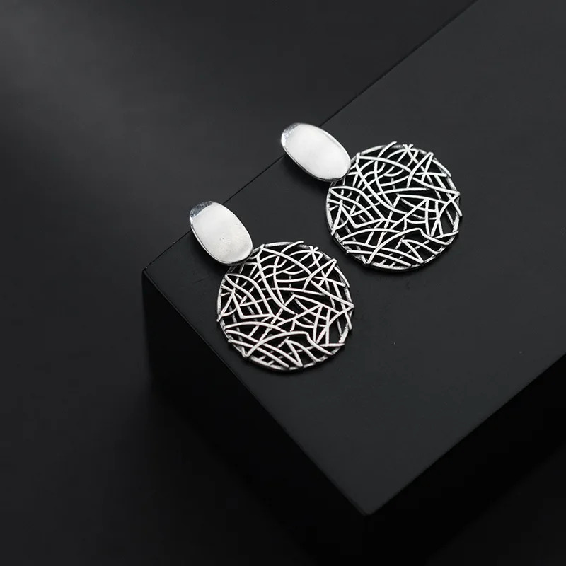 GREEN PURPLE Geometric Lines Weaving Drop Earrings Real 925 Sterling Silver Elegant Earrings Vintage Earrings for Women
GREEN PURPLE Geometric Lines Weaving Drop Earrings Real 925 Sterling Silver Elegant Earrings Vintage Earrings for Women
