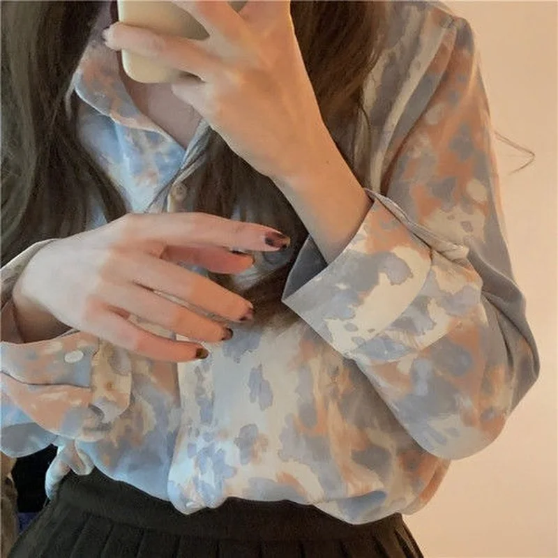 Shirts Womens Print Chic Creativity Loose Lazy Girls Fashion Leisure All-match Long Sleeve Autumn Turn-down Collar Tops Ladies
Shirts Womens Print Chic Creativity Loose Lazy Girls Fashion Leisure All-match Long Sleeve Autumn Turn-down Collar Tops Ladies