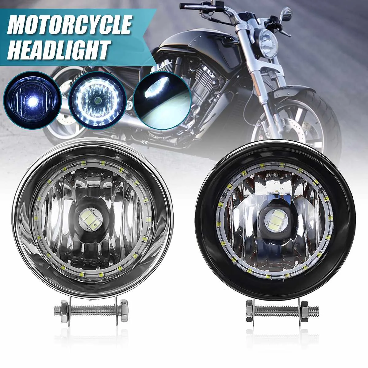 2PCS Motorcycle LED Passing Spot Light Fog Light Fog Lamp Angel Eye Light Headlight
2PCS Motorcycle LED Passing Spot Light Fog Light Fog Lamp Angel Eye Light Headlight