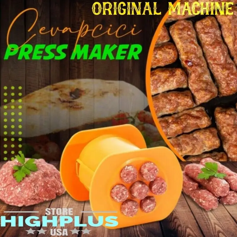 One Press Cevapcici Maker - Original 40%OFF Sausage Maker Meat Press Squeeze Meat Strips Mold Hot Dog Meat Stick Maker
One Press Cevapcici Maker - Original 40%OFF Sausage Maker Meat Press Squeeze Meat Strips Mold Hot Dog Meat Stick Maker