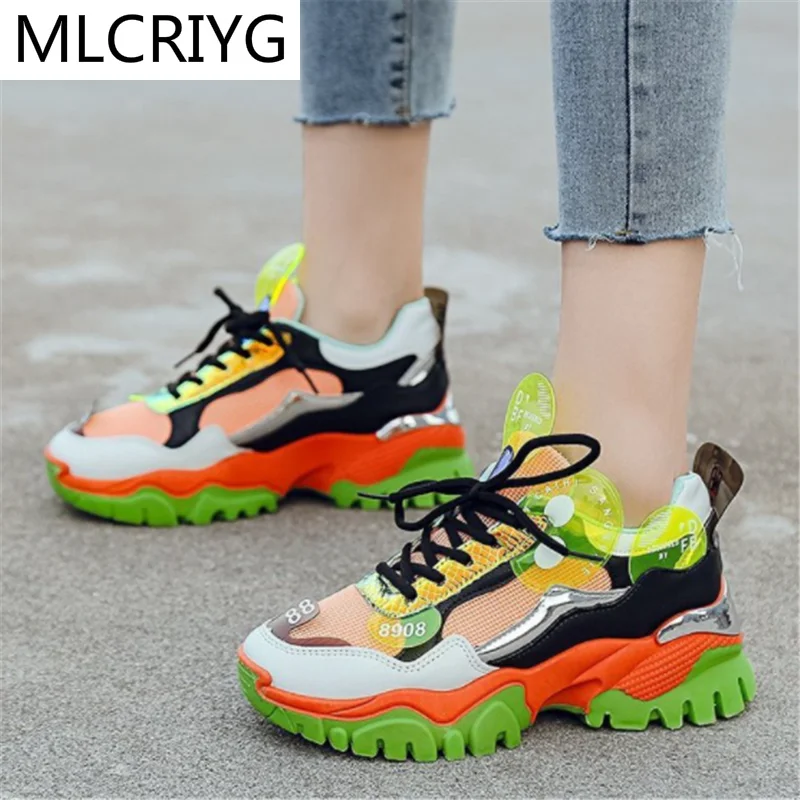2021 Autumn Women's Shoes Fashion Sneakers Lightweight Breathable Color Matching Casual Shoes Lace-up Vulcanized Shoes for Women
2021 Autumn Women's Shoes Fashion Sneakers Lightweight Breathable Color Matching Casual Shoes Lace-up Vulcanized Shoes for Women