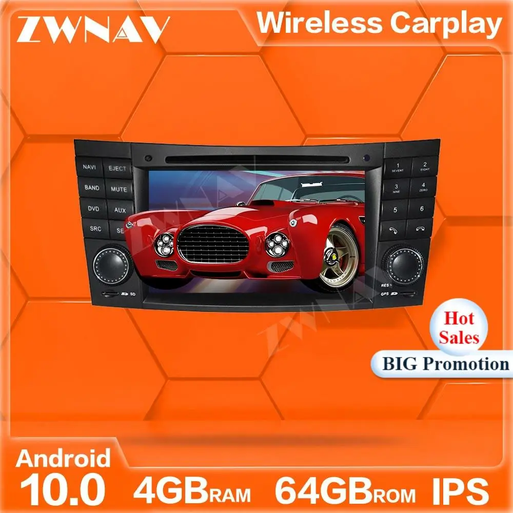 Android 10.0 screen Car Multimedia Player For Benz E-W211 2002-2008 CLS W219 2004-2011 CLK W209 2005-2006 Radio stereo head unit
Android 10.0 screen Car Multimedia Player For Benz E-W211 2002-2008 CLS W219 2004-2011 CLK W209 2005-2006 Radio stereo head unit