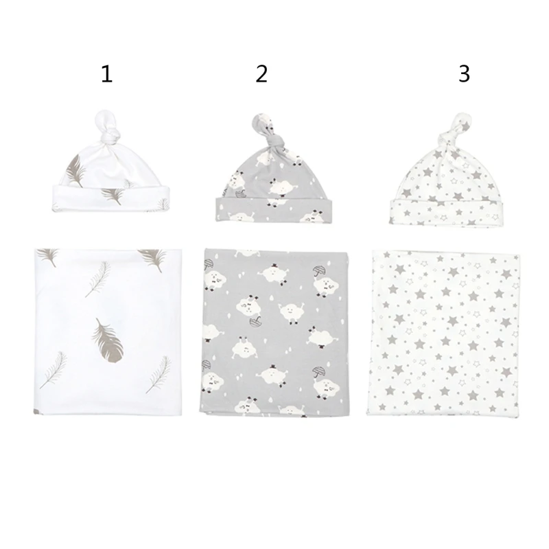 2pcs Newborn Infant Baby Boys Girls Swaddle Receiving Blanket Swaddle Muslin Wrap Hat Set Bedding Cartoon Sleeping Bag 
2pcs Newborn Infant Baby Boys Girls Swaddle Receiving Blanket Swaddle Muslin Wrap Hat Set Bedding Cartoon Sleeping Bag