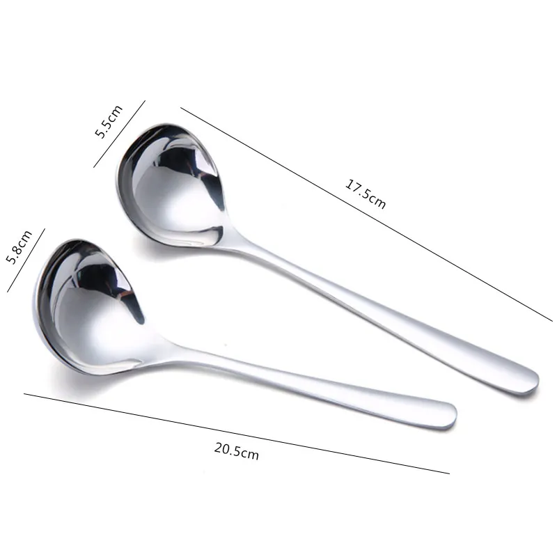 304 Stainless Steel Soup Spoon Deepen Thickened Large Capacity Tablespoon Kitchen Cooking Tool for Sauce, Broth, Gravy
304 Stainless Steel Soup Spoon Deepen Thickened Large Capacity Tablespoon Kitchen Cooking Tool for Sauce, Broth, Gravy